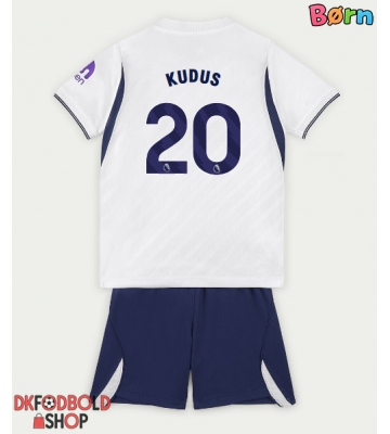 Tottenham Hotspur Mohammed Kudus #20 Hjemmebanesæt Børn 2026-27 Kort ærmer (+ korte bukser)